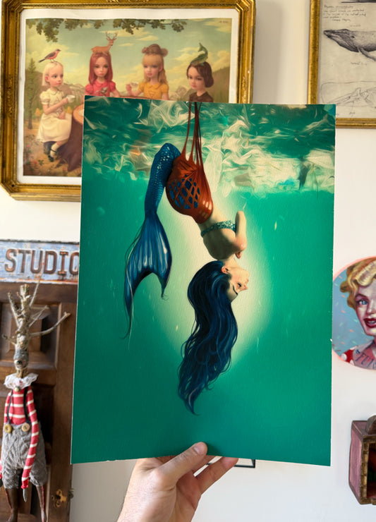 Print Sirena pescada