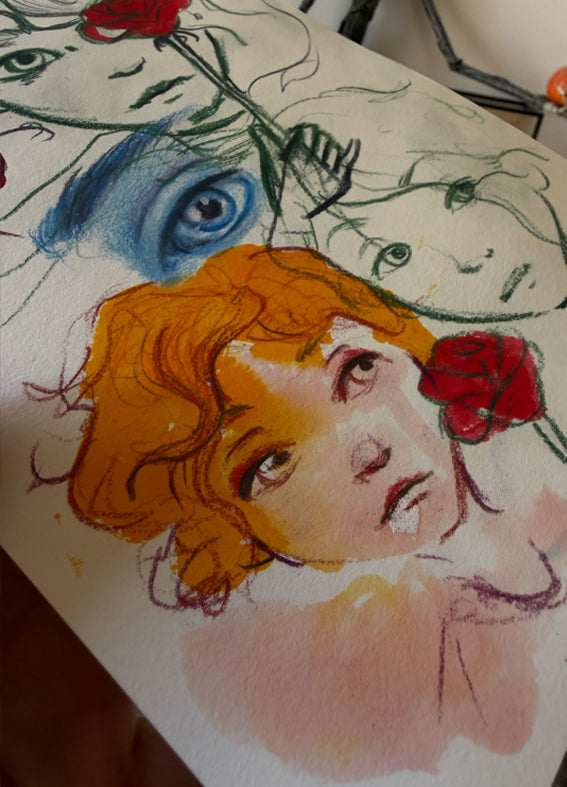 Boceto original doble cara