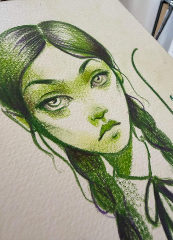 Boceto original Miércoles Addams